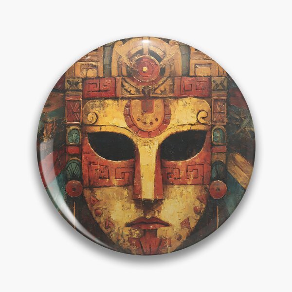 Item preview, Ancient Aztec Mask Warrior designed and sold by bapupa.