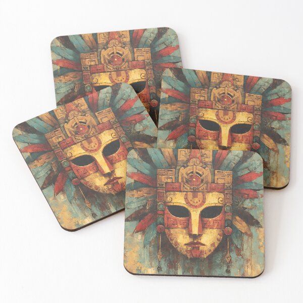 Item preview, Ancient Aztec Mask Warrior designed and sold by bapupa.