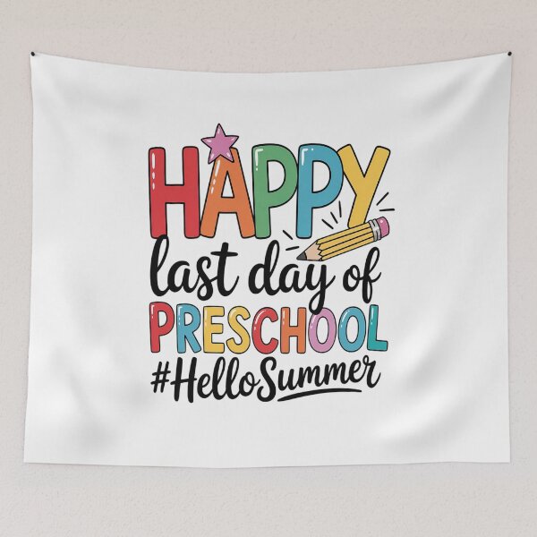 Item preview, Happy Last Day Of School Preschool Teacher Hello Summer  designed and sold by JonGogue.