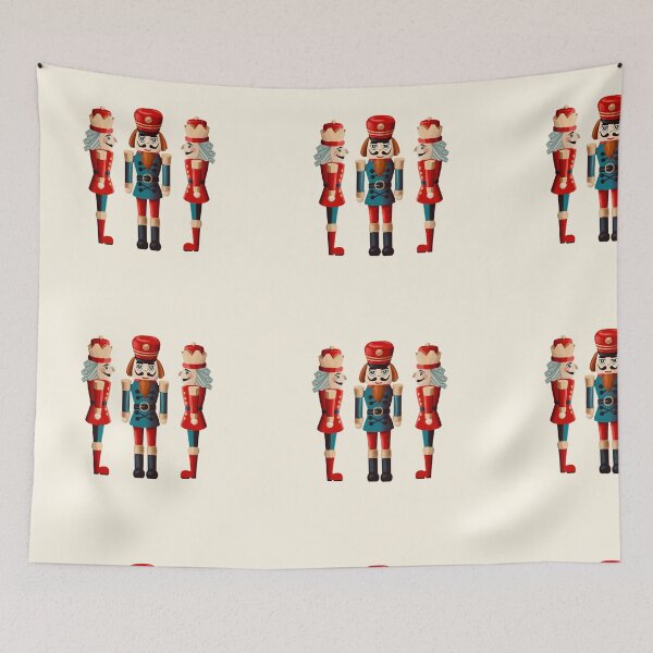 Item preview, Three Christmas nutcrackers digital illustration designed and sold by Bonheurem.