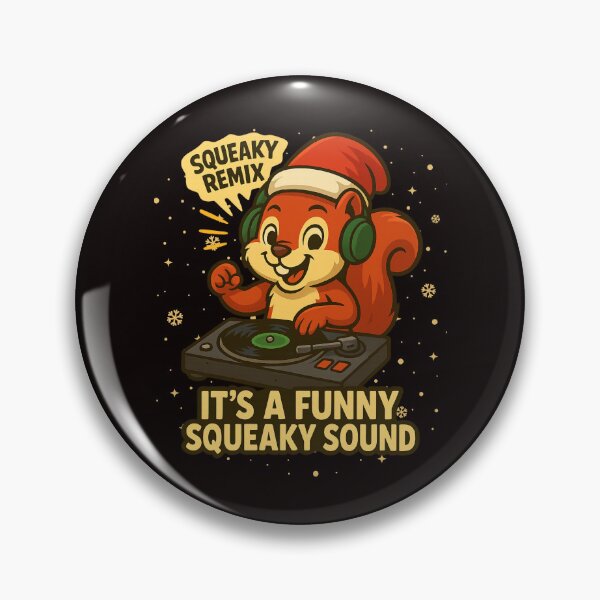 Item preview, DJ Squirrel Christmas Remix – Cute Funny Holiday Cartoon Design designed and sold by FrameFlow.