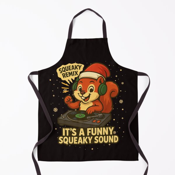 Item preview, DJ Squirrel Christmas Remix – Cute Funny Holiday Cartoon Design designed and sold by FrameFlow.