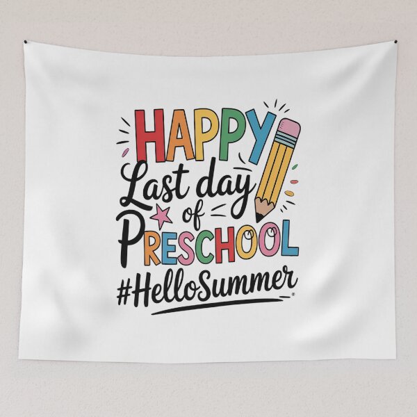 Item preview, Happy Last Day Of School Preschool Teacher Hello Summer designed and sold by JonGogue.