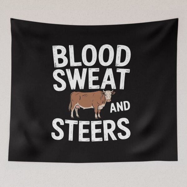 Item preview, Blood, Sweat, and Steers, Livestock Show Farmer Cattle Cow designed and sold by CareTopping.