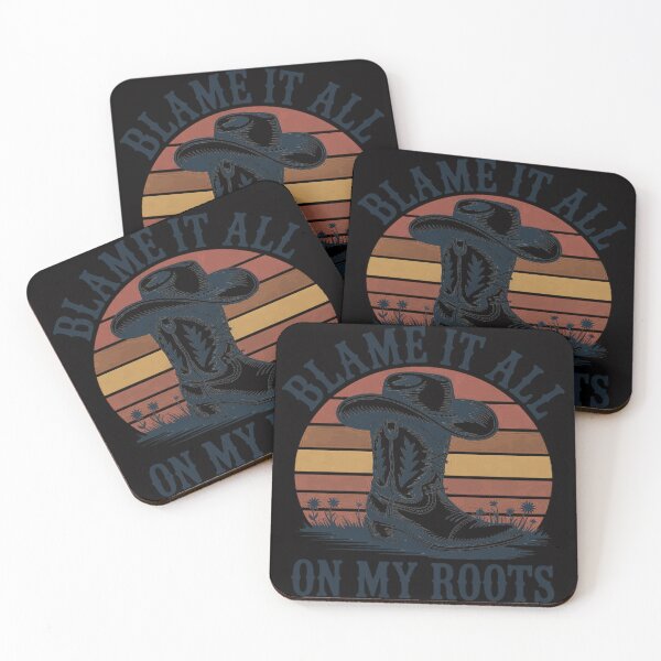 Item preview, Blame It All On My Roots Cowboy Hat Country Music designed and sold by CareTopping.