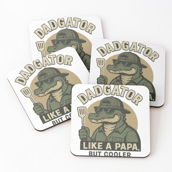 Item preview, Dadgator – Cool Dad Alligator BBQ Cartoon Design designed and sold by janbo93.