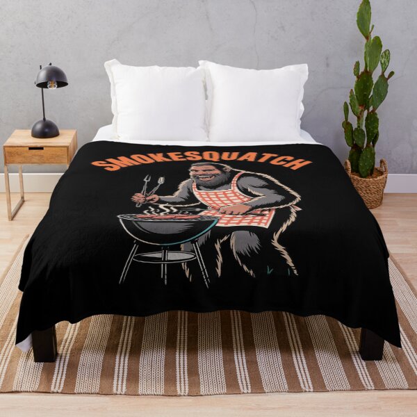 Item preview, Bigfoot Grilling Sasquatch Pitmaster Grill BBQ Smokesquatch designed and sold by lilLilaBatArt.