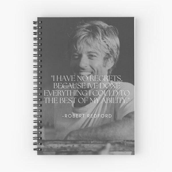 Item preview, Robert Redford: No Regrets Quote designed and sold by ArtByRahim.