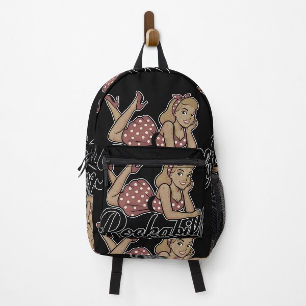 Item preview, Rockabilly woman, blonde, 1950s, lying down, blonde, petticoat, gift designed and sold by Pineapple-Tree.