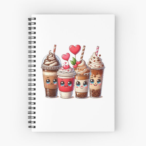 Item preview, Iced Coffee Cups Bundle – Cute Kawaii Drinks Collection designed and sold by Lulunza.