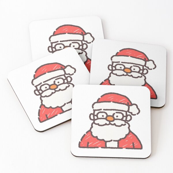 Item preview, Santa head doodle art designed and sold by xiao xuans.