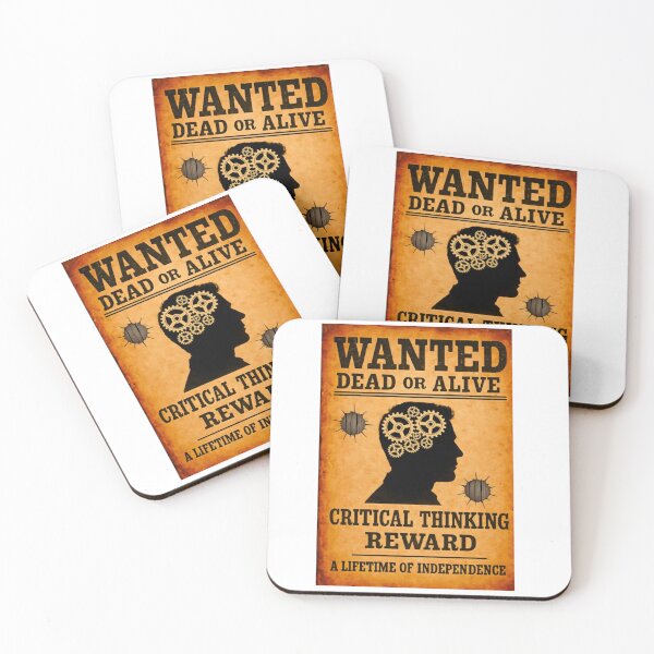 Item preview, Critical Thinking, Wanted Dead or Alive designed and sold by aykiradesigns.