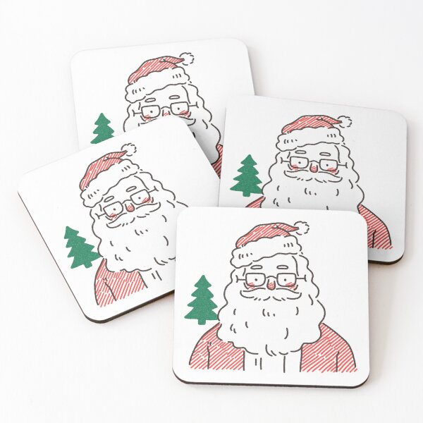 Item preview, Santa head doodle art designed and sold by xiao xuans.