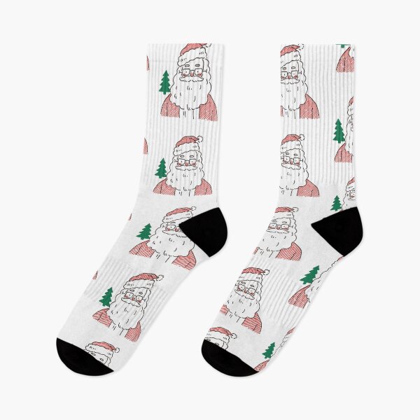Item preview, Santa head doodle art designed and sold by xiao xuans.
