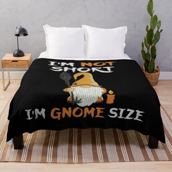 Item preview, Whimsical Gnome with Broom and Candle – “Gnome Size” Quote designed and sold by T-Chou.