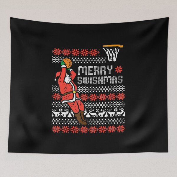 Item preview, Merry Swishmas Basketball Ugly Christmas Xmas Men Boys Kids designed and sold by AlyceLynne.