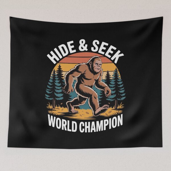 Item preview, Bigfoot Hide & Seek Champion Sasquatch designed and sold by lilLilaBatArt.