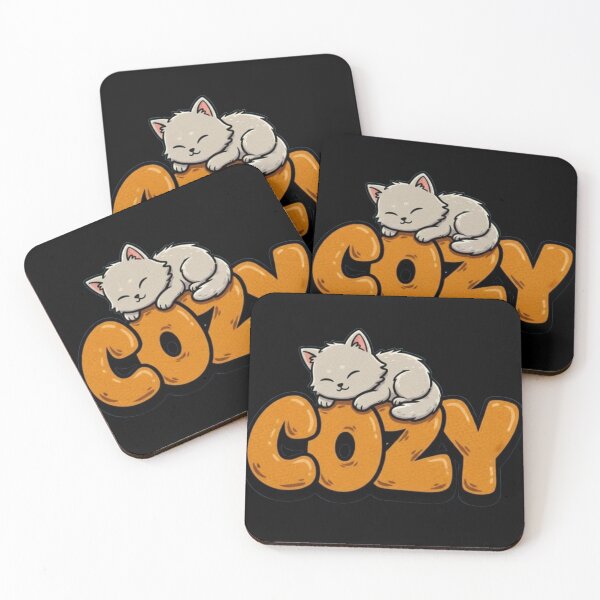 Item preview, ​Cozy Vibes ​Nap Time Essentials ​Just Cozing. Cute cat. designed and sold by ZyVoAli.