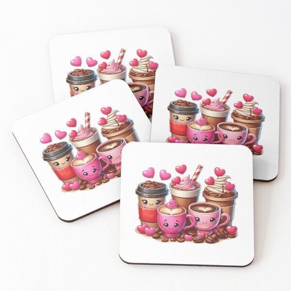 Item preview, Kawaii Cold Coffee Drinks – Cute Frappe & Latte Art designed and sold by Lulunza.