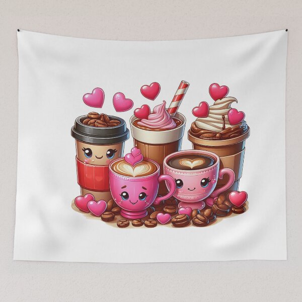 Item preview, Kawaii Cold Coffee Drinks – Cute Frappe & Latte Art designed and sold by Lulunza.