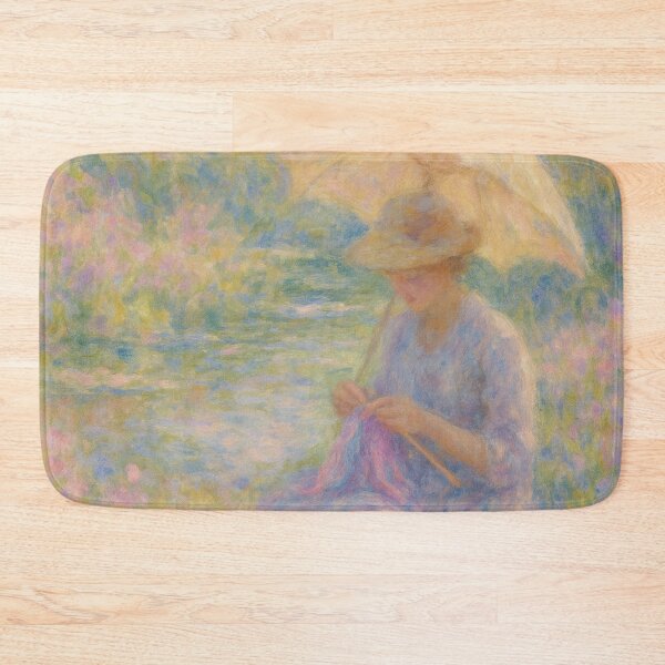 Item preview, Knitting woman in Monet garden  designed and sold by Iail Ioa.
