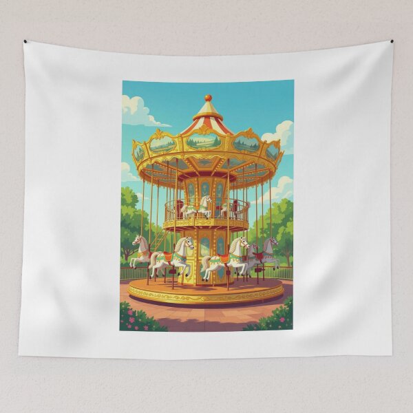 Item preview, Vintage Carousel designed and sold by ArtQueen777.