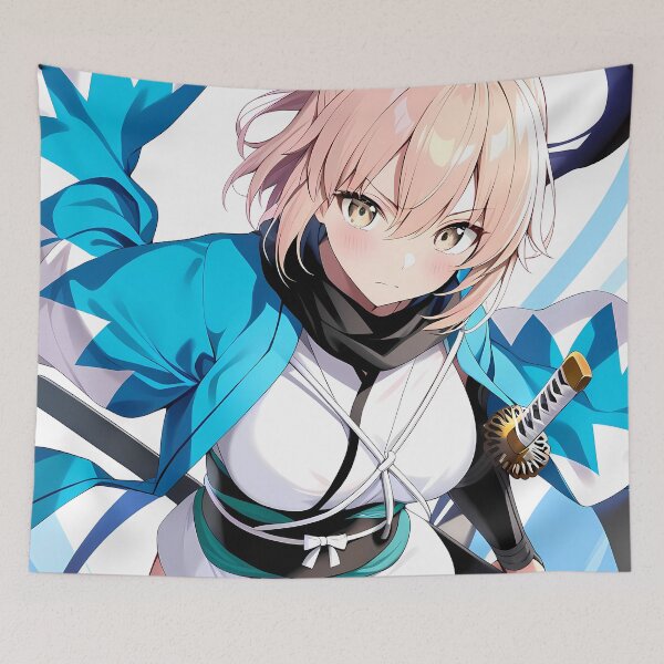 Item preview, Sakura Saber Okita Souji Fate Grand Order Anime Girl Waifu Motion Japan Blossom designed and sold by thedarvills.