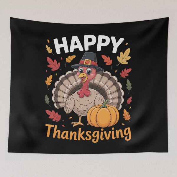 Item preview, Happy Thanksgiving Turkey Day Autumn designed and sold by JonGogue.