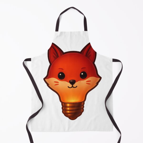 Item preview, Kawaii Neon Fox Light Bulb – Cute Glowing Animal Illustration designed and sold by GoldenDreamGallery.
