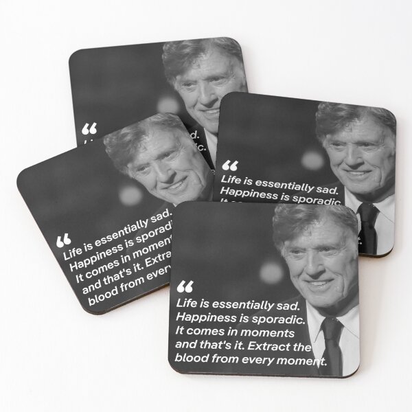 Item preview, Robert Redford: Moments of Happiness Quote designed and sold by ArtByRahim.
