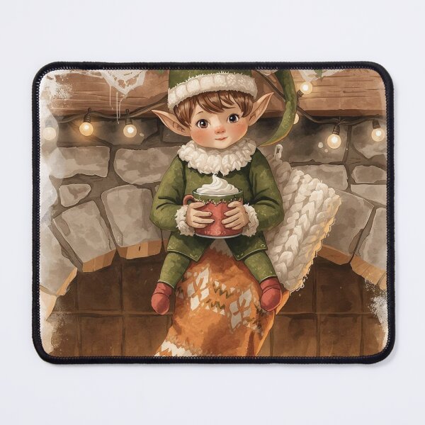 Item preview, Hearthside Elf – Cozy Cottagecore Christmas Warmth designed and sold by Deezyned.