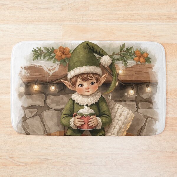 Item preview, Hearthside Elf – Cozy Cottagecore Christmas Warmth designed and sold by Deezyned.