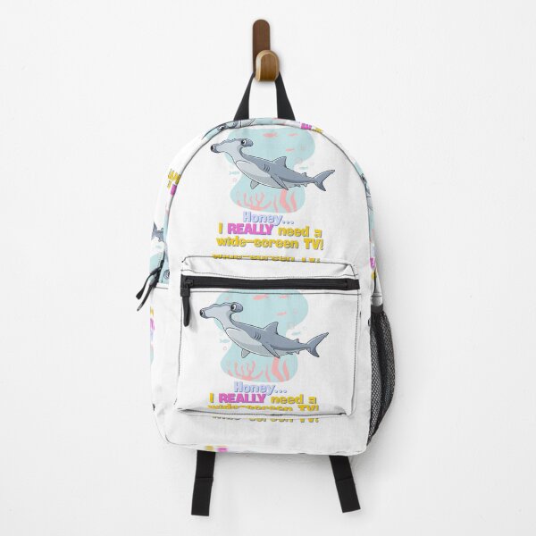 Item preview, Hammerhead Shark Pun - Honey I Need a Wide-Screen TV - Funny Ocean Humor designed and sold by HumTumMe.
