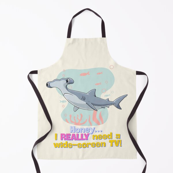 Item preview, Hammerhead Shark Pun - Honey I Need a Wide-Screen TV - Funny Ocean Humor designed and sold by HumTumMe.