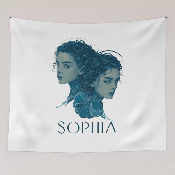 Item preview, Sophia – Gemini Zodiac Sign designed and sold by AlexLineArt.