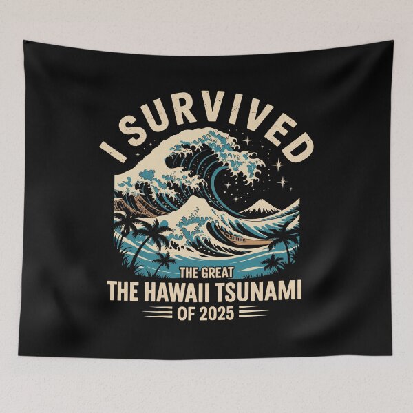 Item preview, Hawaiian Vacation  I Survived Hawaii Tsunami 2025 designed and sold by JonGogue.