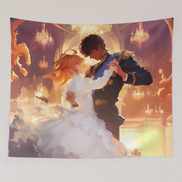 Item preview, Archer Arjuna Fate Grand Order Romantic Ballroom Golden Anime Fantasy Moment designed and sold by thedarvills.