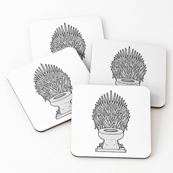 Item preview, Toilet Iron Throne — Funny Parody Bathroom Design designed and sold by SleekLineSketches.