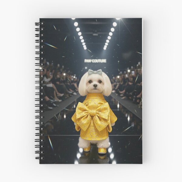 Item preview, Runway Puppy Queen – Luxury Dog Fashion Art, Golden Bow Pet Illustration, Trendy Animal Design designed and sold by Sim shin.