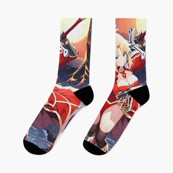 Item preview, Mordred Fiery Red Saber Fate Grand Order Anime Girl Sunset Battle Fantasy Power designed and sold by thedarvills.