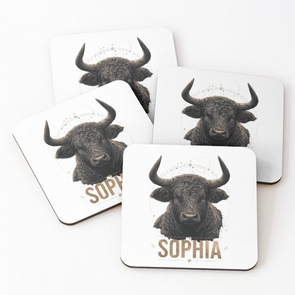Item preview, Sophia – Taurus Zodiac Sign designed and sold by AlexLineArt.