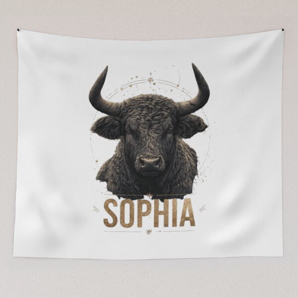 Item preview, Sophia – Taurus Zodiac Sign designed and sold by AlexLineArt.