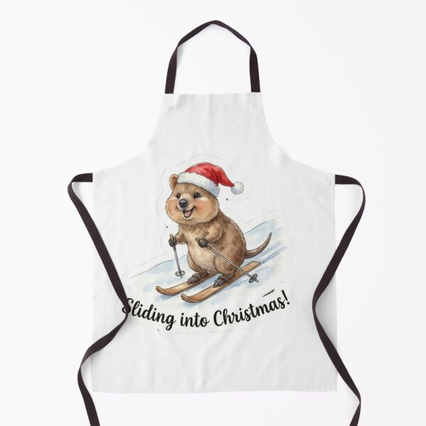 Item preview, Skiing Quokka – Sliding into Christmas Holiday Illustration designed and sold by MiszungART.