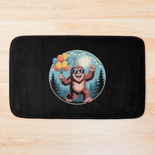 Item preview, Bigfoot Party Vibes Birthday Balloons Forest Fun designed and sold by lilLilaBatArt.