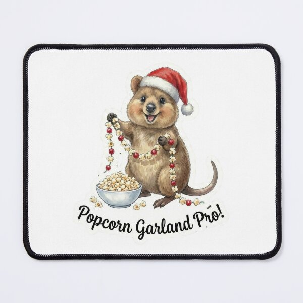Item preview, Popcorn Garland Quokka – Cute Holiday Decoration Illustration designed and sold by MiszungART.