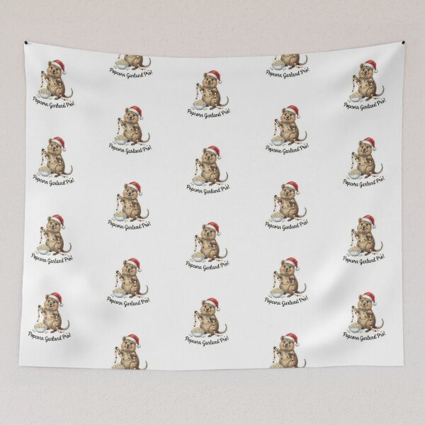 Item preview, Popcorn Garland Quokka – Cute Holiday Decoration Illustration designed and sold by MiszungART.