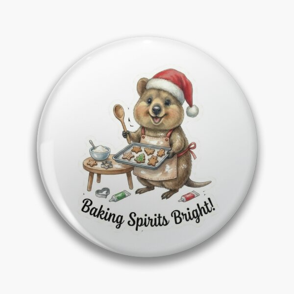Item preview, Christmas Baking Quokka – Cute Holiday Cookie Illustration designed and sold by MiszungART.