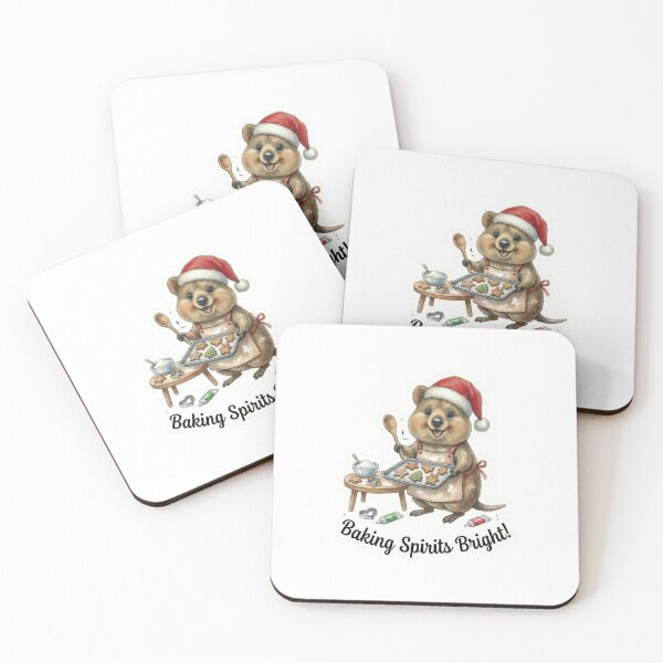 Item preview, Christmas Baking Quokka – Cute Holiday Cookie Illustration designed and sold by MiszungART.