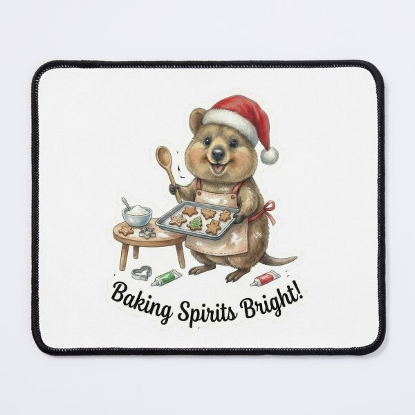 Item preview, Christmas Baking Quokka – Cute Holiday Cookie Illustration designed and sold by MiszungART.