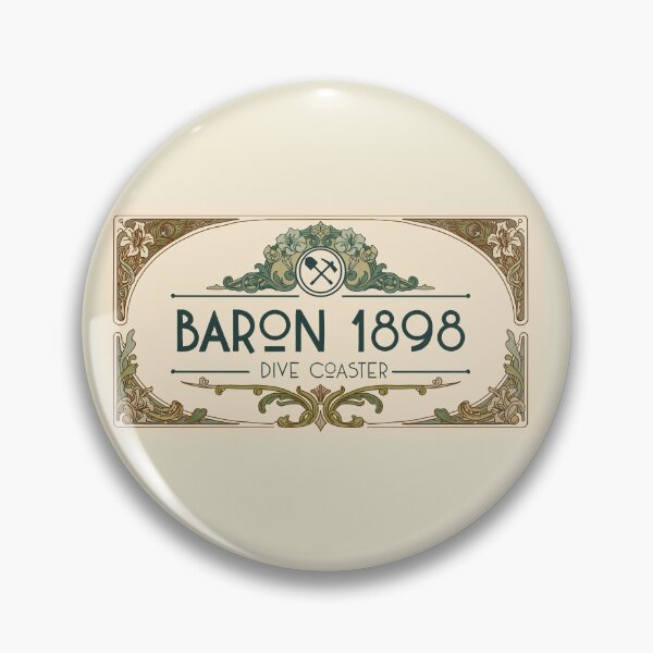 Item preview, Baron 1898 logo roller coaster art nouveau designed and sold by FoolishDreamers.